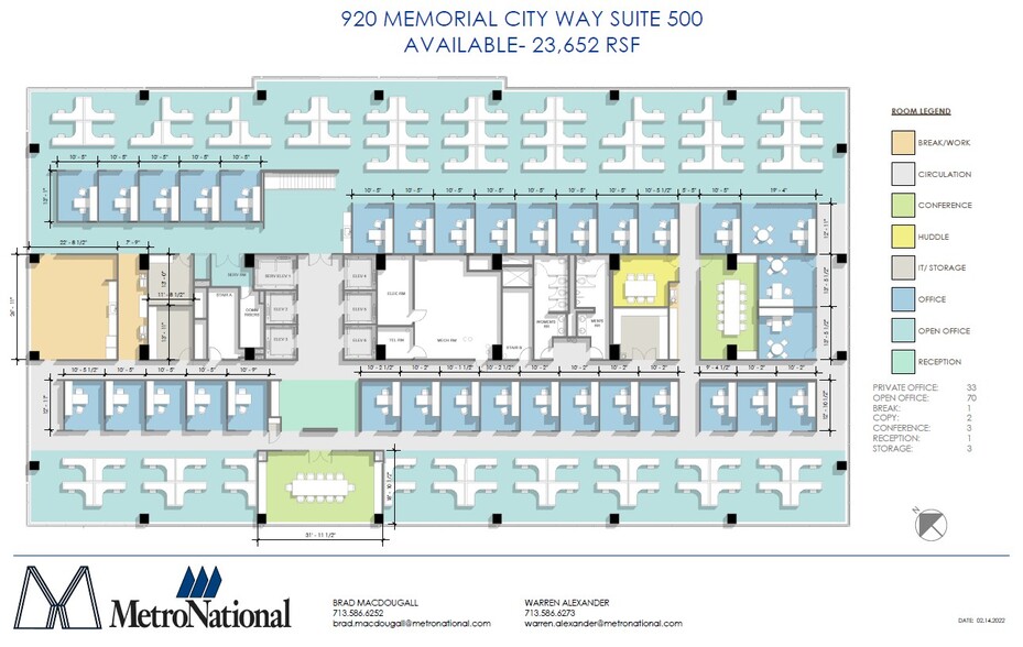 920 Memorial City Way, Houston, TX for rent - Floor Plan - Image 2 of 4