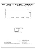 68 E 131st St, New York, NY to rent Floor Plan- Image 1 of 4