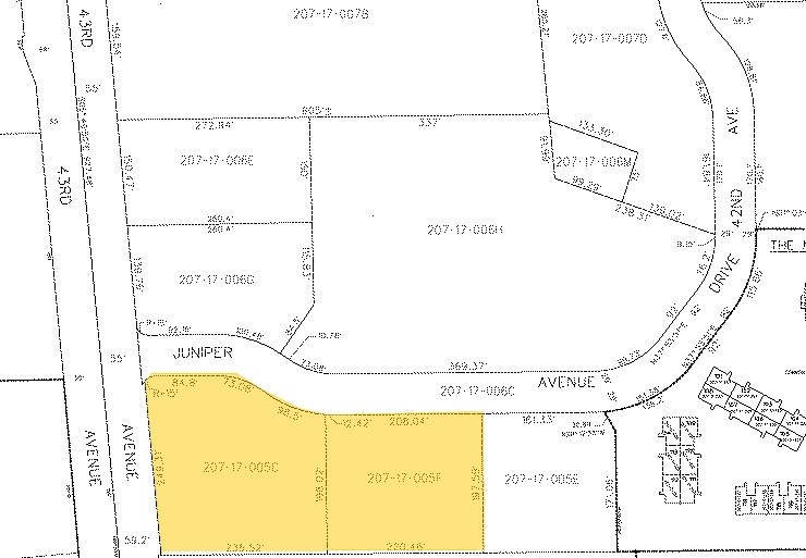 16635 N 43rd Ave, Phoenix, AZ for sale Plat Map- Image 1 of 1