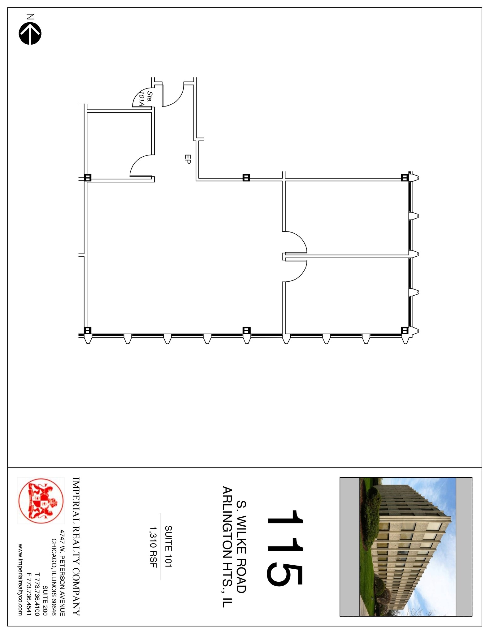 115 S Wilke Rd, Arlington Heights, IL to rent Site Plan- Image 1 of 1