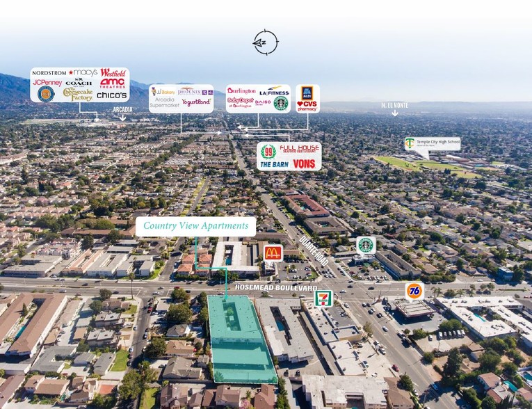 6933 Rosemead Blvd, San Gabriel, CA for sale - Aerial - Image 1 of 1