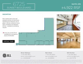 6725 W Sunset Blvd, Los Angeles, CA for rent Site Plan- Image 1 of 10