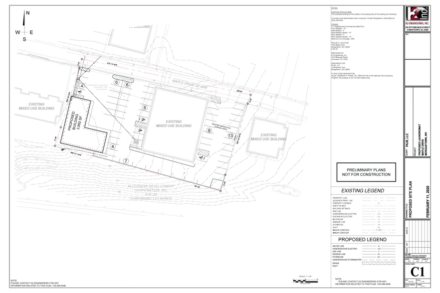 1050 Maple Dr, Morgantown, WV for rent - Plat Map - Image 2 of 3