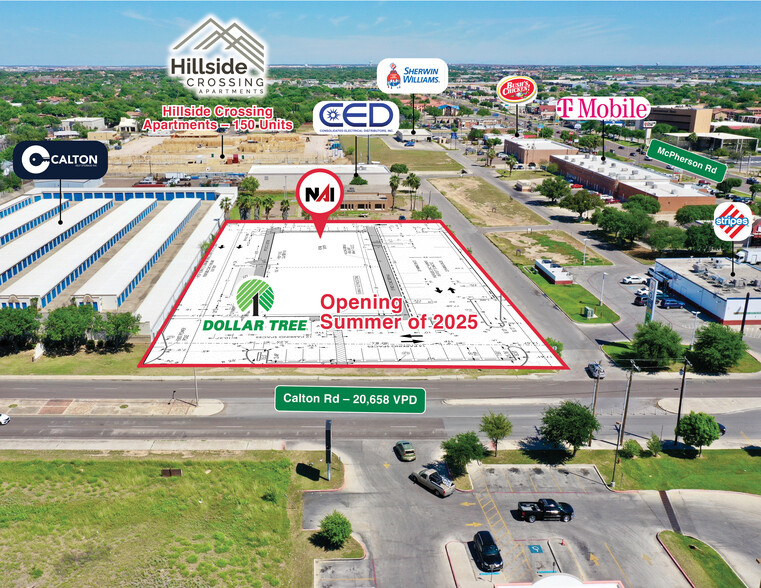 1016 Calton Rd, Laredo, TX for rent - Aerial - Image 1 of 6