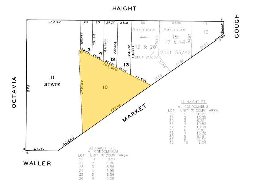 1740-1770 Market St, San Francisco, CA for rent - Plat Map - Image 2 of 2