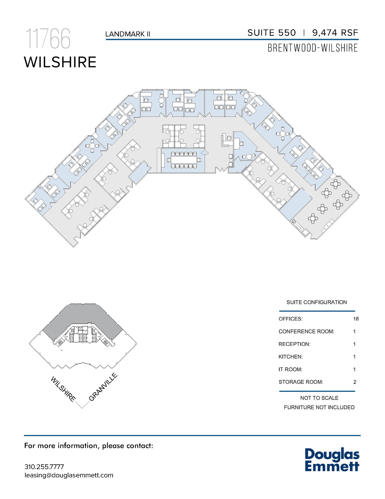 11766 Wilshire Blvd, Los Angeles, CA to rent Floor Plan- Image 1 of 1