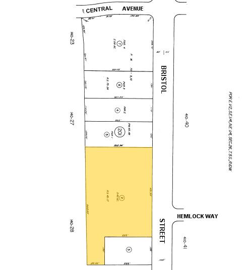 2740 S Bristol St, Santa Ana, CA for rent - Plat Map - Image 2 of 7