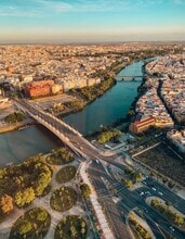 Sevilla, SEV - Aerial  map view