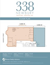 338 Newbury St, Boston, MA for rent Floor Plan- Image 1 of 1