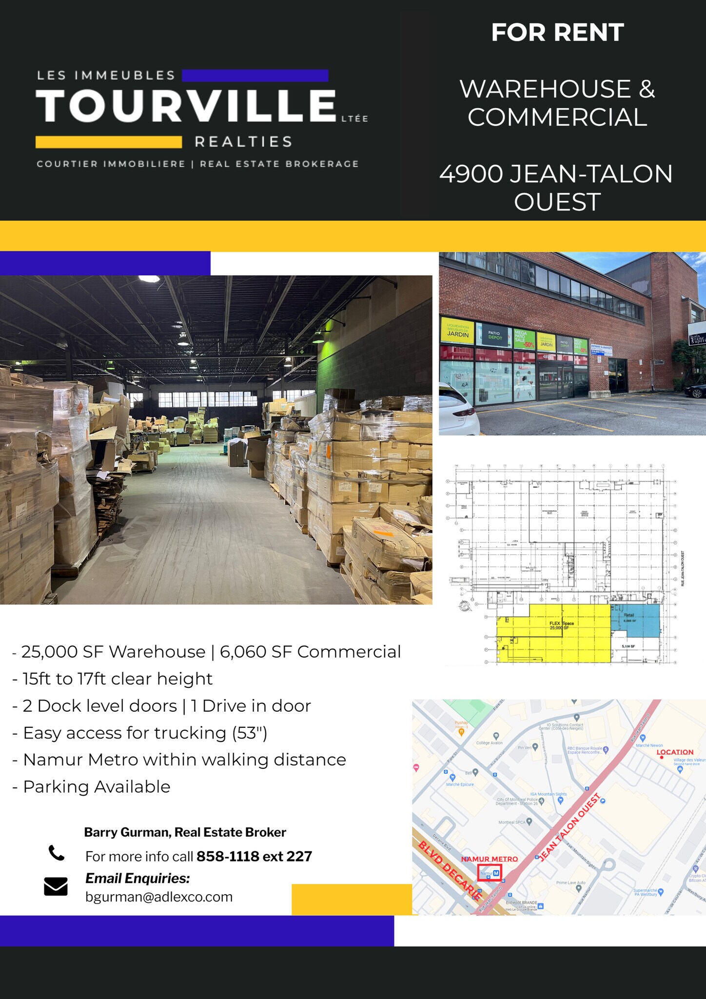 4890-4910 Rue Jean-Talon O, Montréal, QC to rent Site Plan- Image 1 of 1