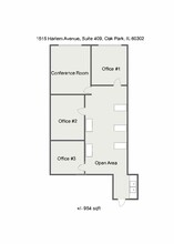 1515 N Harlem Ave, Oak Park, IL for rent Floor Plan- Image 1 of 10