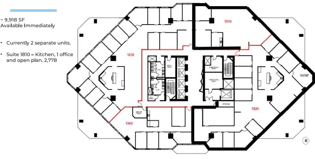 250 2nd St SW, Calgary, AB to rent Floor Plan- Image 1 of 1
