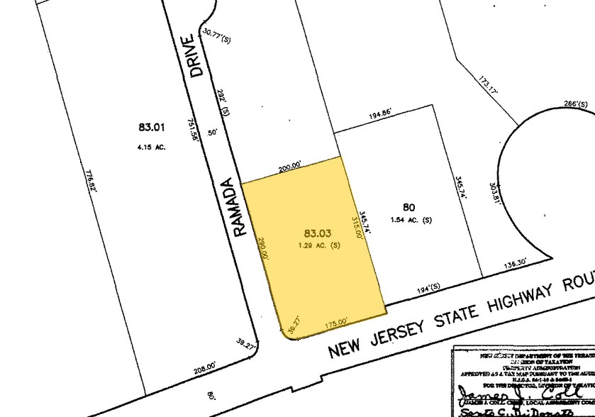 136 State Route 10, East Hanover, NJ for sale - Plat Map - Image 1 of 1