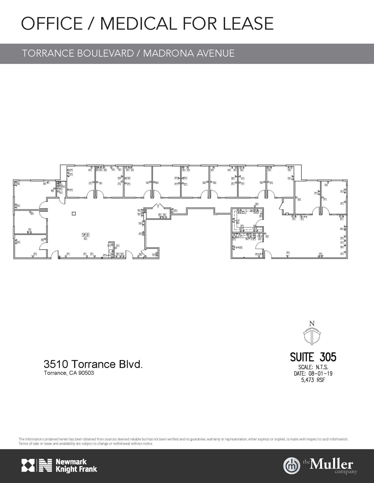 3400 Torrance Blvd, Torrance, CA for rent Floor Plan- Image 1 of 3