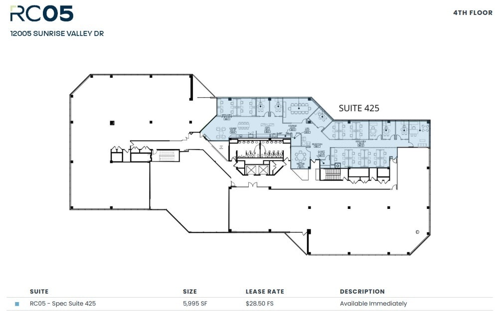 12001 Sunrise Valley Dr, Reston, VA to rent Floor Plan- Image 1 of 1
