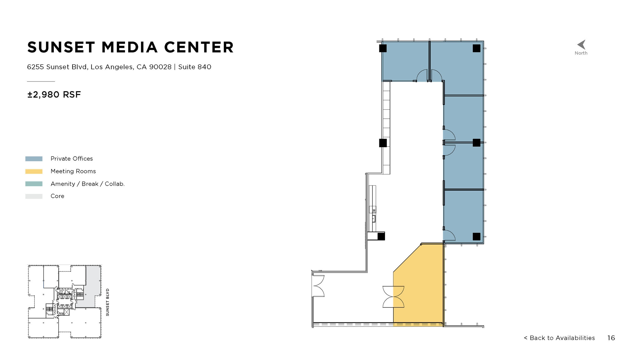 6255 W Sunset Blvd, Los Angeles, CA to rent Floor Plan- Image 1 of 1