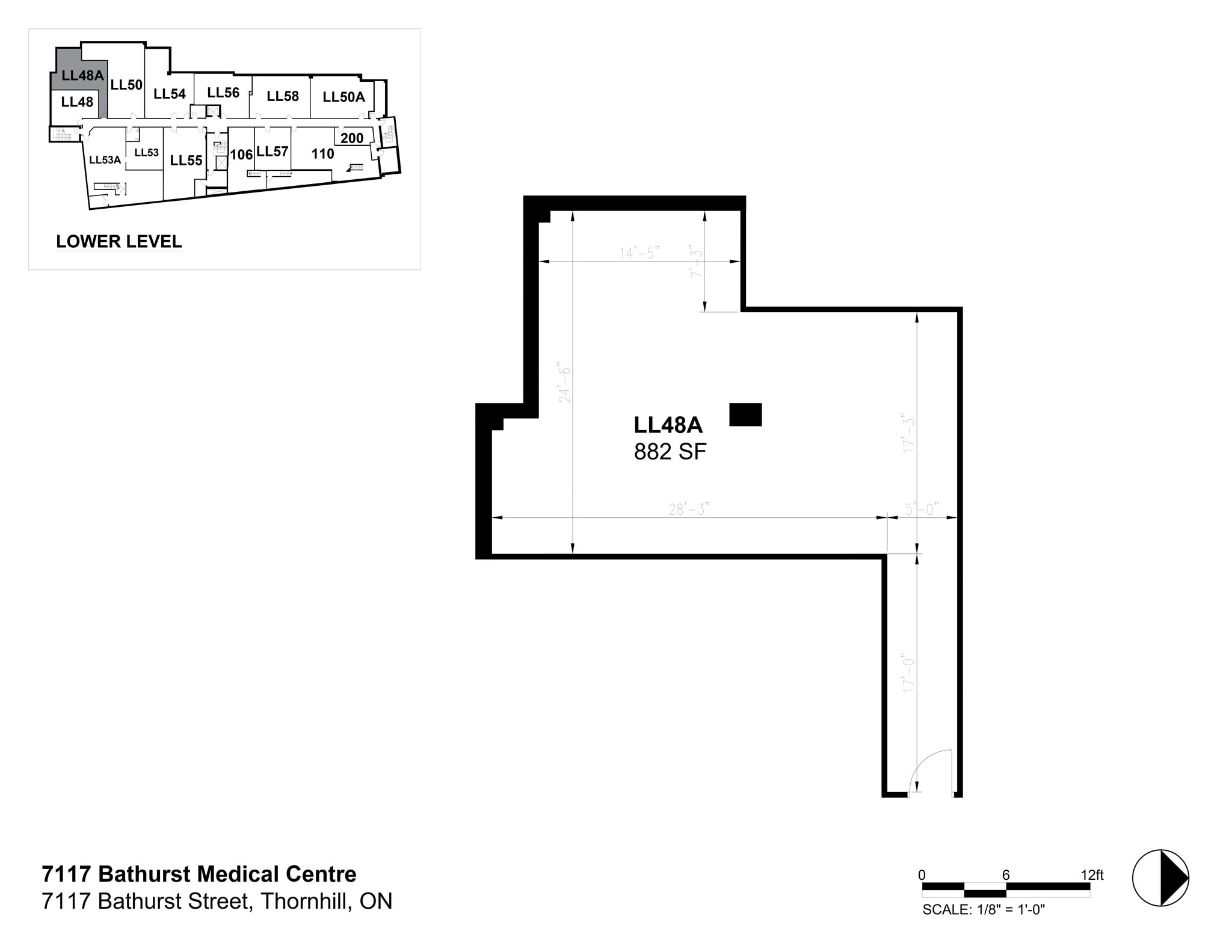 7117 Bathurst St, Vaughan, ON to rent Site Plan- Image 1 of 1