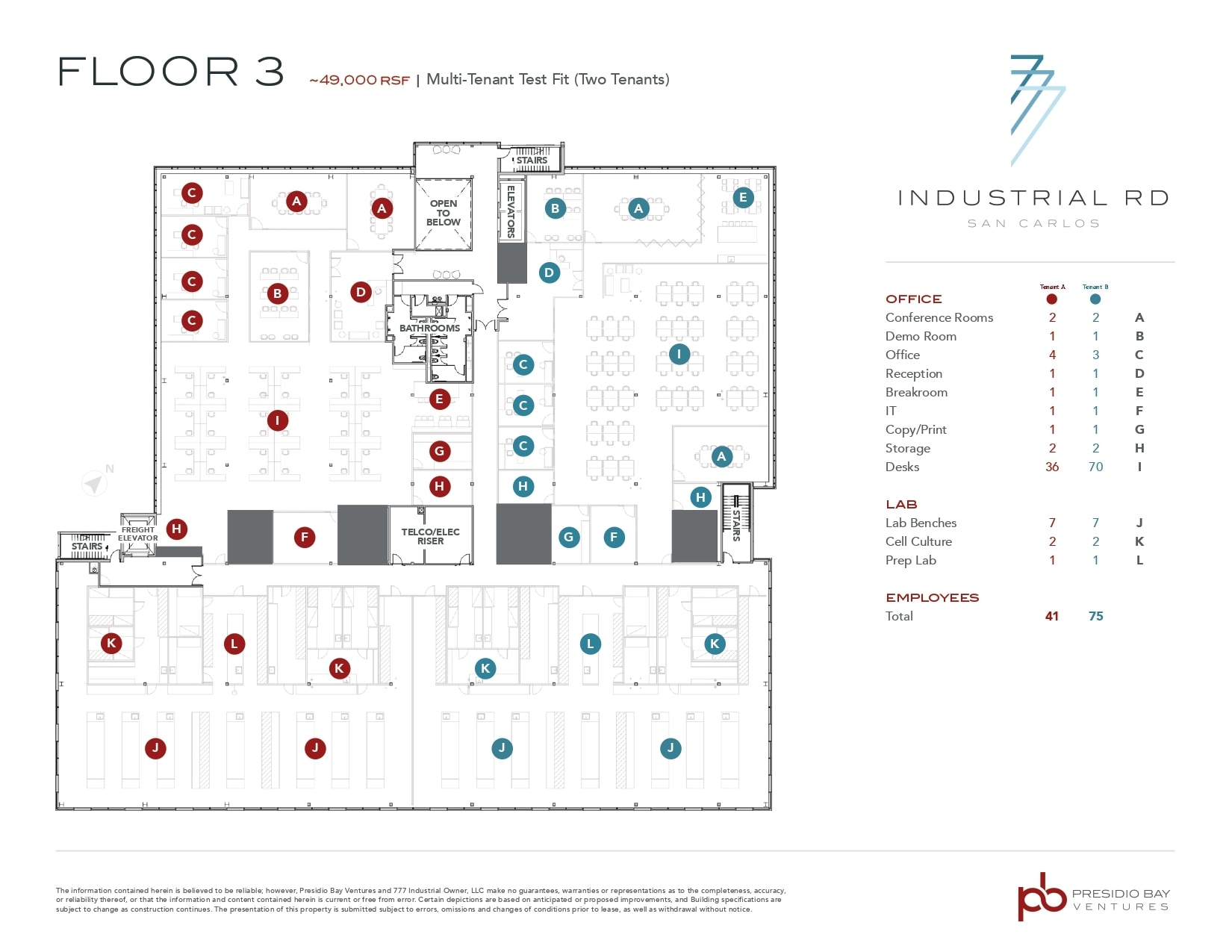 777 Industrial Rd, San Carlos, CA to rent Floor Plan- Image 1 of 4