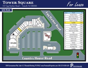 137 Egg Harbor Rd, Sewell, NJ for rent Site Plan- Image 2 of 2