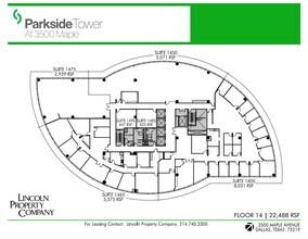 3500 Maple Ave, Dallas, TX for rent Floor Plan- Image 1 of 1