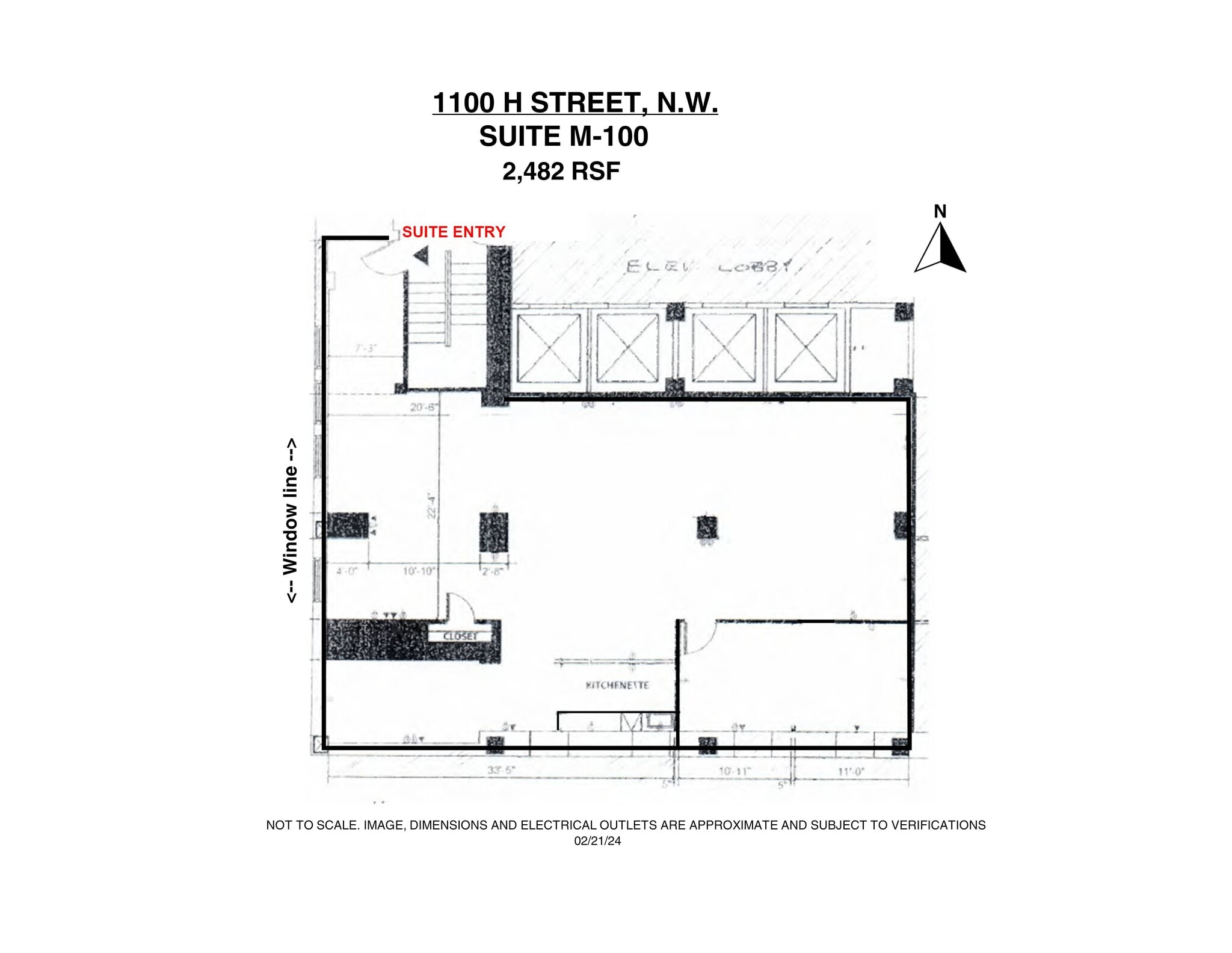 1100 H St NW, Washington, DC to rent Site Plan- Image 1 of 9