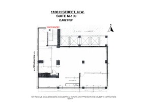 1100 H St NW, Washington, DC for rent Site Plan- Image 1 of 9