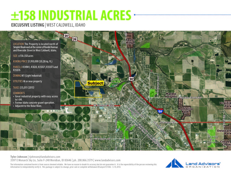 Simplot Blvd, Caldwell, ID for sale - Primary Photo - Image 1 of 1