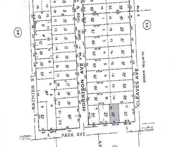 947-957 Park Ave, San Jose, CA for sale - Plat Map - Image 3 of 5