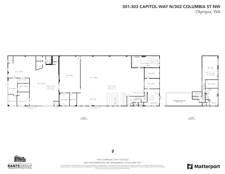 301-303 Capitol Way N, Olympia, WA for sale - Floor Plan - Image 2 of 13