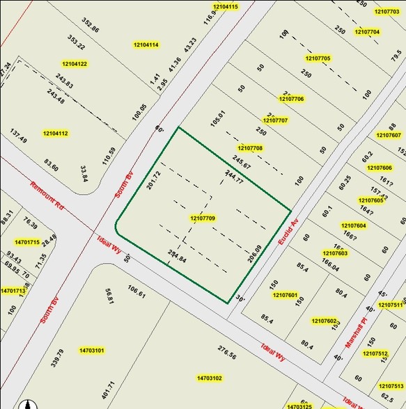 2115-2135 Southend Dr, Charlotte, NC for rent - Plat Map - Image 2 of 8