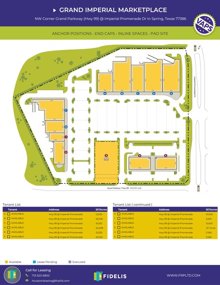 28700 Imperial Promenade Dr, Spring, TX for rent - Site Plan - Image 2 of 2