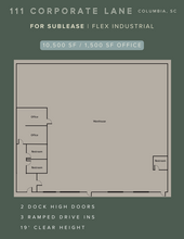 111 Corporate Ln, Columbia, SC for rent Floor Plan- Image 1 of 1