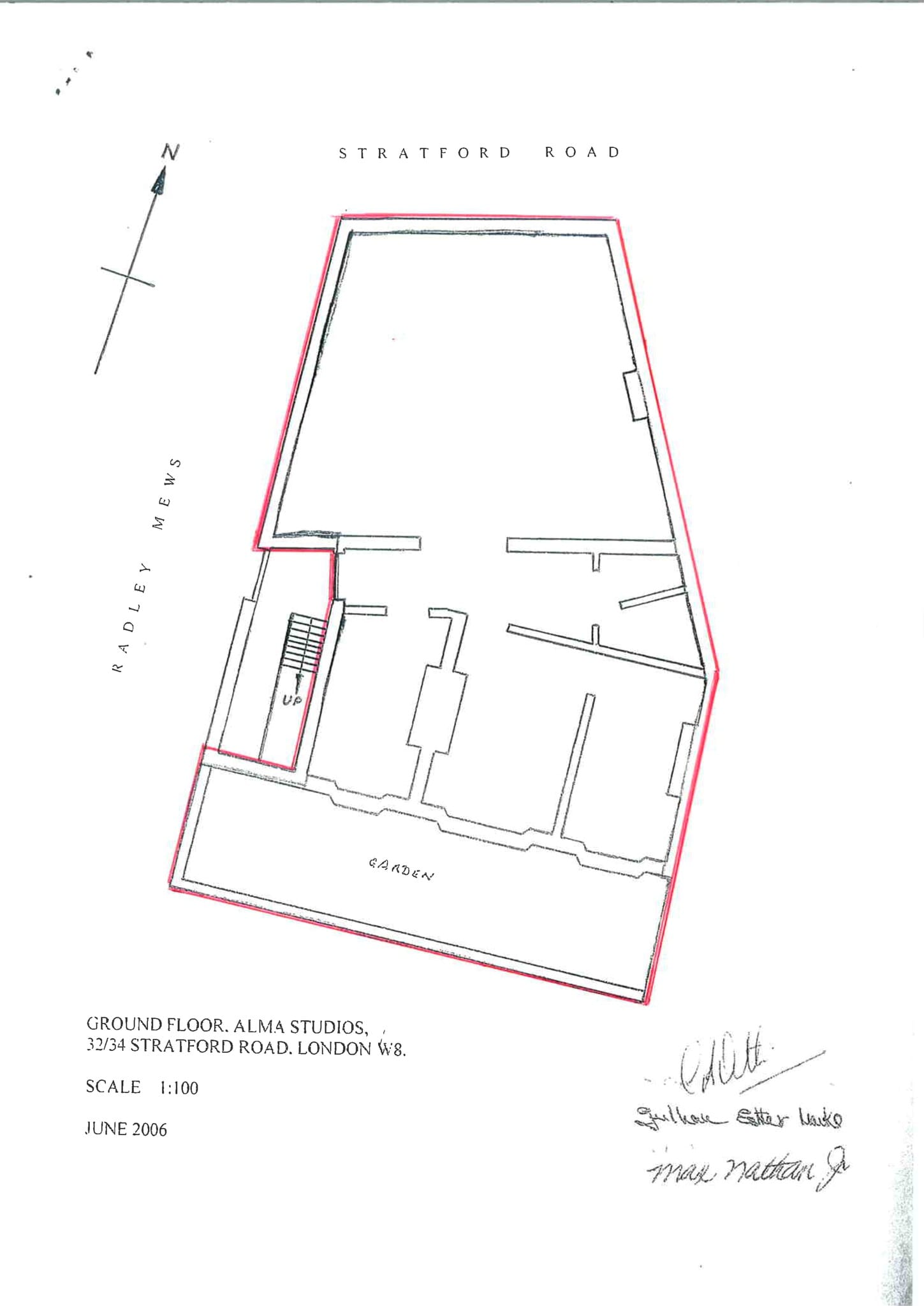 32 Stratford Rd, London to rent Site Plan- Image 1 of 1
