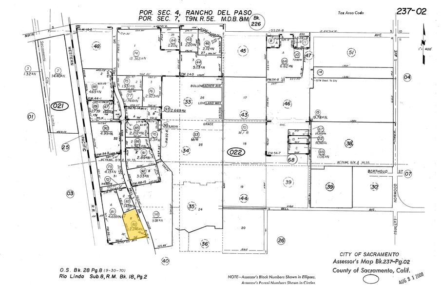 4361 Pell Dr, Sacramento, CA for rent - Plat Map - Image 2 of 6