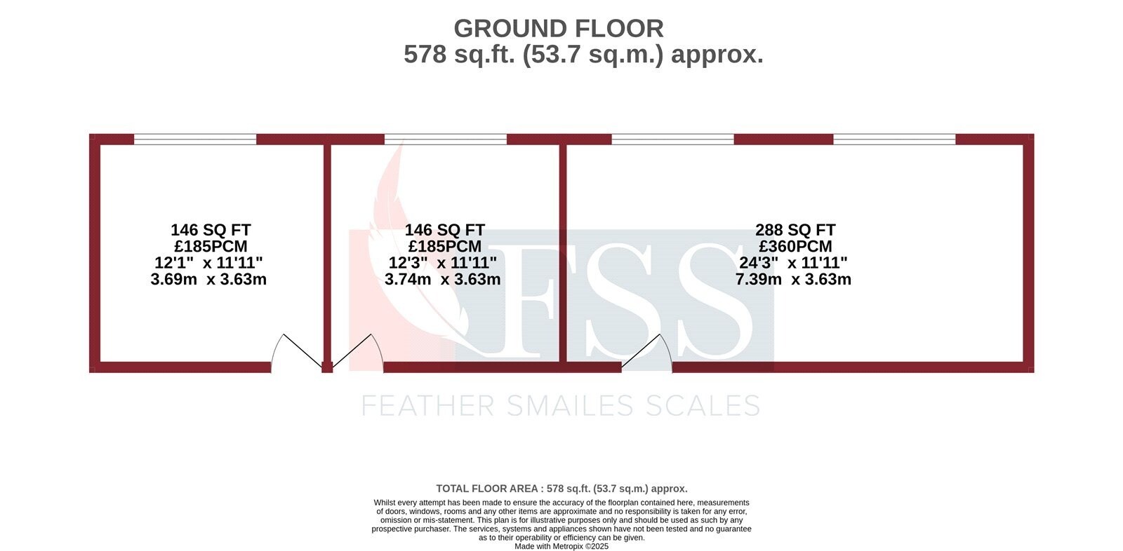 Ripton Rd, Harrogate to rent Floor Plan- Image 1 of 6