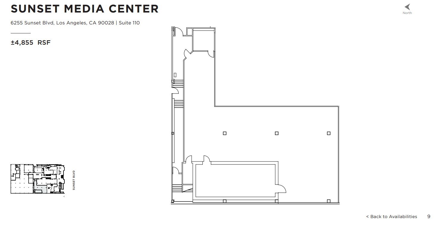6255 W Sunset Blvd, Los Angeles, CA to rent Floor Plan- Image 1 of 1