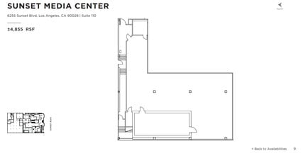 6255 W Sunset Blvd, Los Angeles, CA to rent Floor Plan- Image 1 of 1