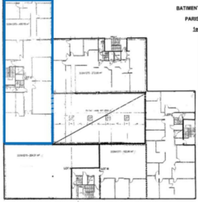 Office in Gennevilliers to rent Floor Plan- Image 1 of 2