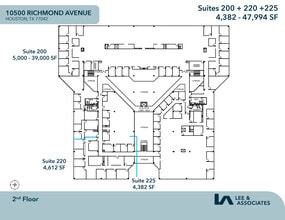 10500 Richmond Ave, Houston, TX to rent Floor Plan- Image 2 of 2