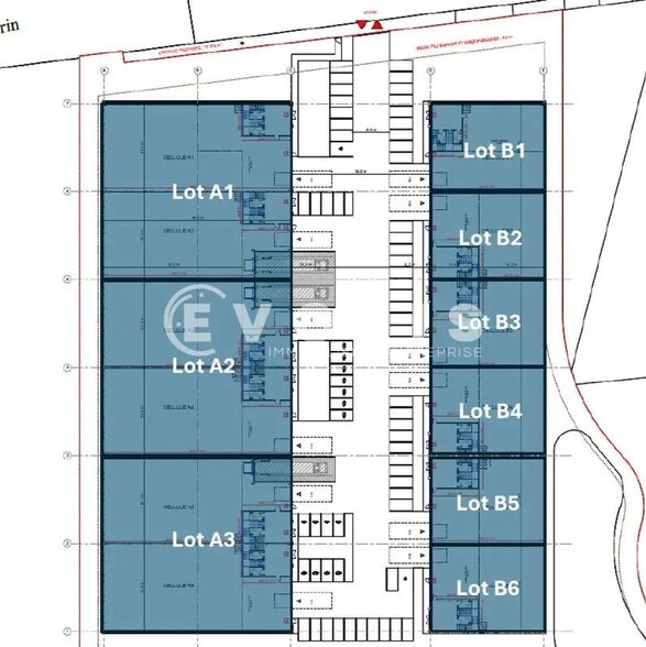 Light Industrial in Wissous to rent - Site Plan - Image 3 of 4