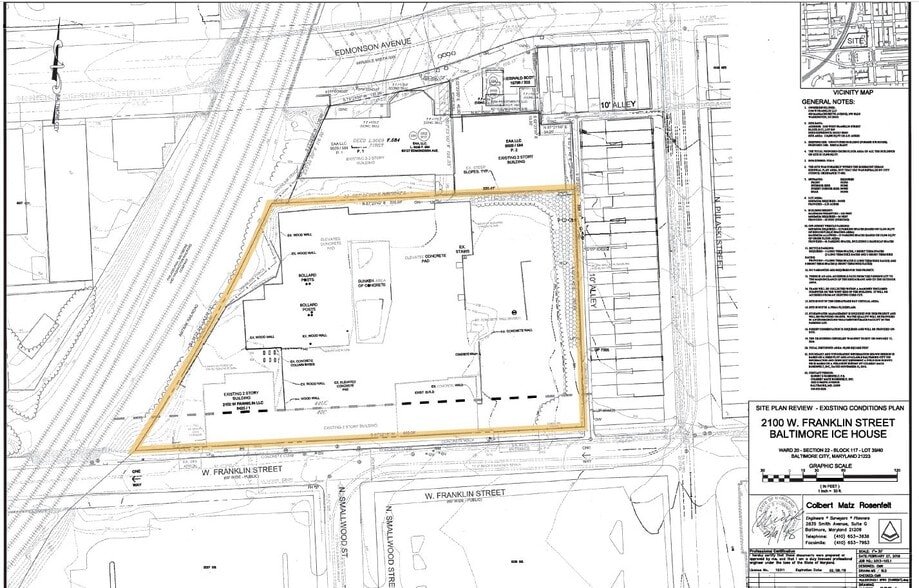 2100 W Franklin St, Baltimore, MD for sale - Plat Map - Image 2 of 4