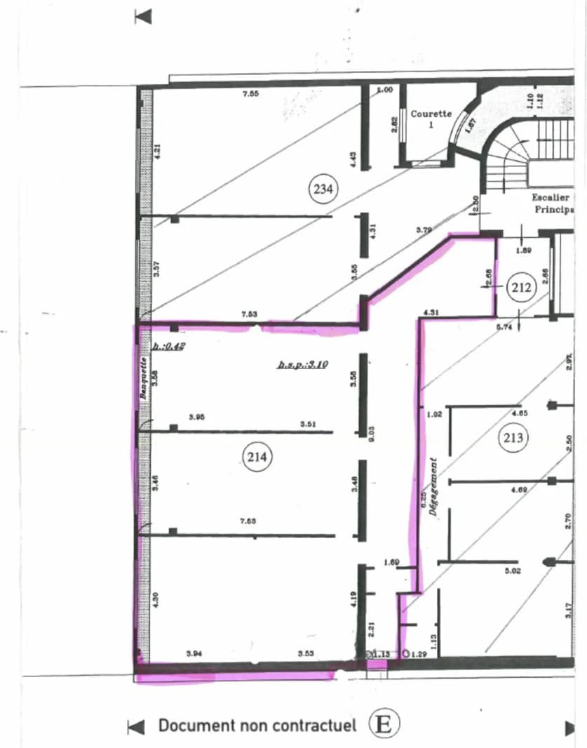 Co-working Space in Paris to rent Floor Plan- Image 1 of 9
