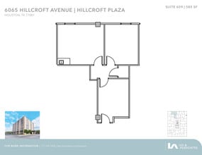 6065 Hillcroft Ave, Houston, TX to rent Floor Plan- Image 1 of 2