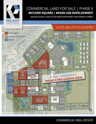 More details for US 36 & Mt. Comfort Road, Mccordsville, IN - Land for Sale