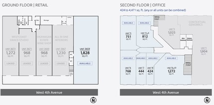 3661-3673 4th Av W, Vancouver, BC for rent Floor Plan- Image 1 of 1