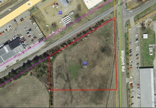 AIRPORT Rd, Starkville, MS - aerial  map view