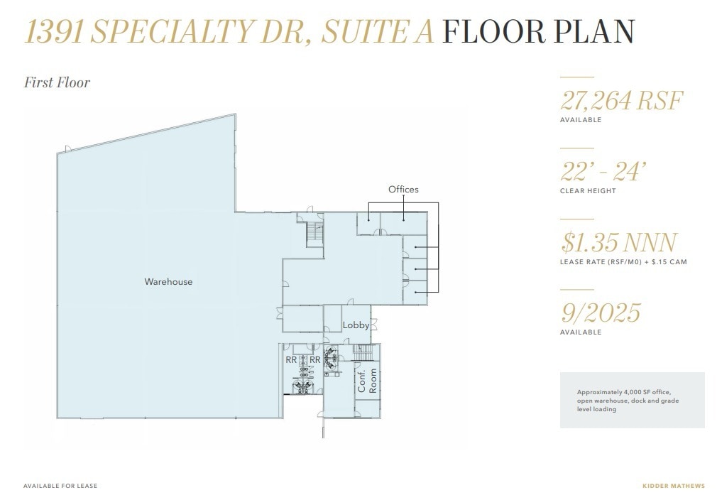 1300 Specialty Dr, Vista, CA to rent Floor Plan- Image 1 of 2