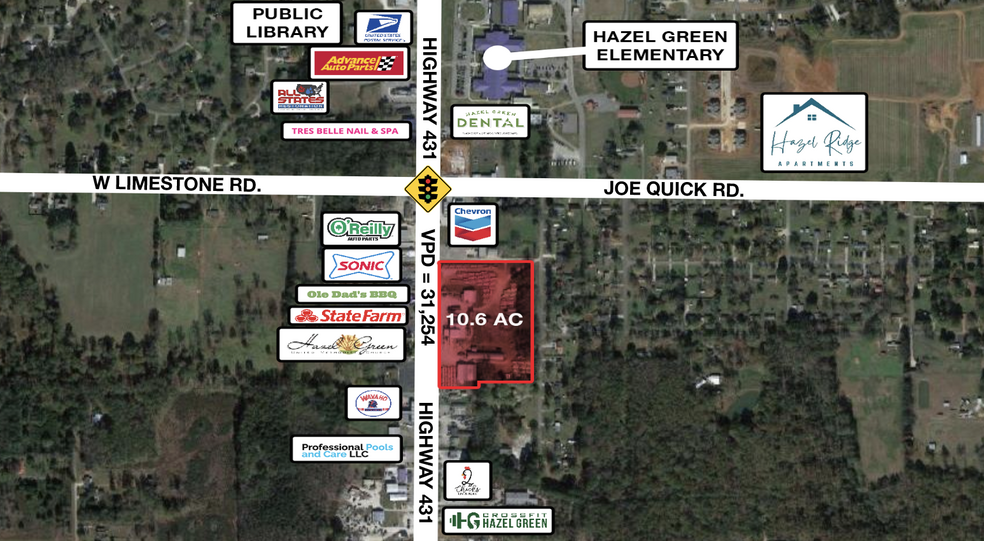 US-431, Hazel Green, AL for sale - Primary Photo - Image 1 of 2