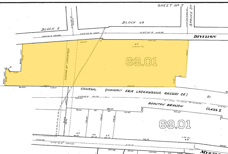 305 Division St, Boonton, NJ for rent - Plat Map - Image 2 of 6