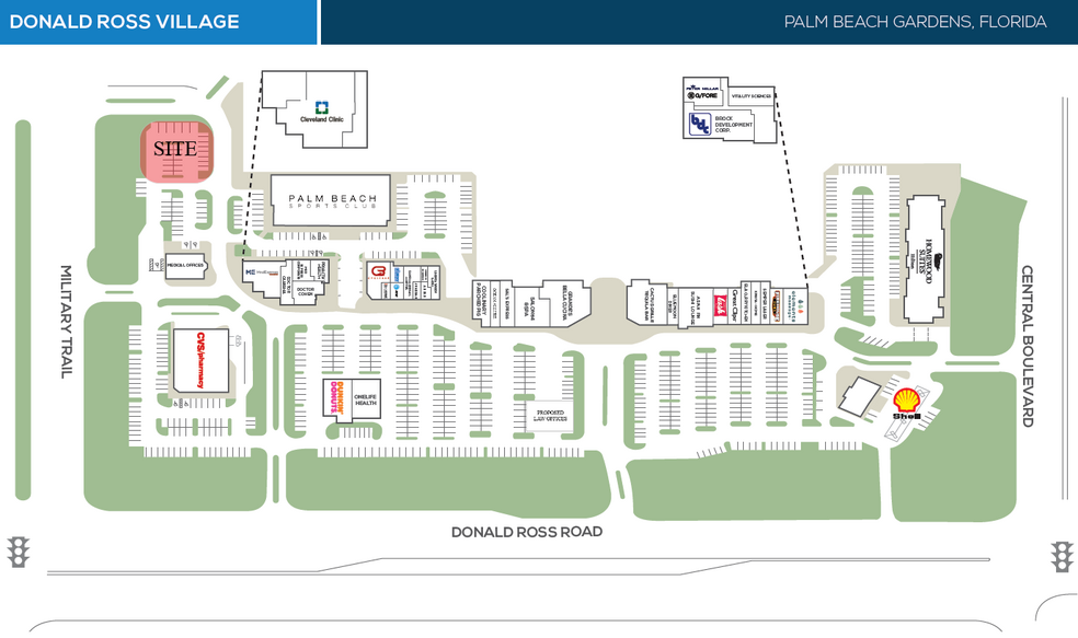 Donald Ross Road and Military Trail, Palm Beach Gardens, FL for sale - Site Plan - Image 1 of 2